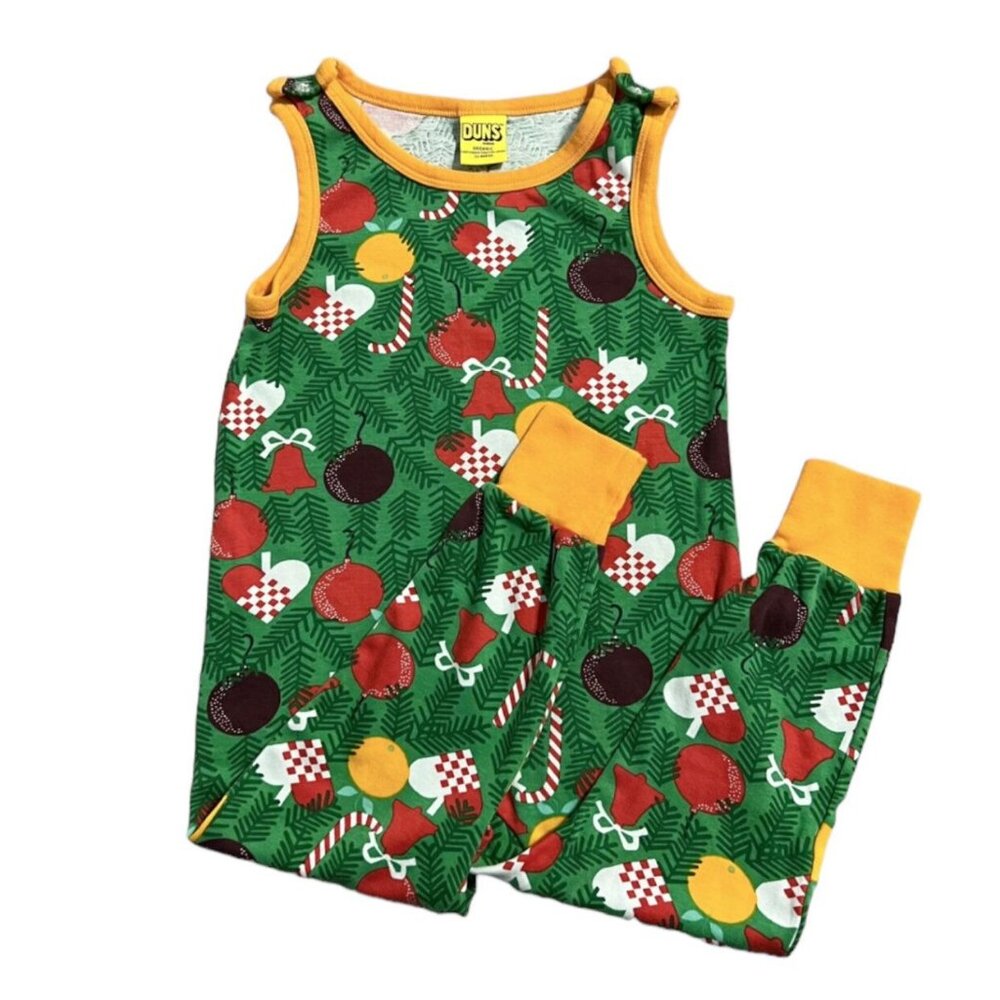 DUNS Sweden Sz 104 (4) Organic Christmas Jumpsuit Romper - Picture 2 of 6